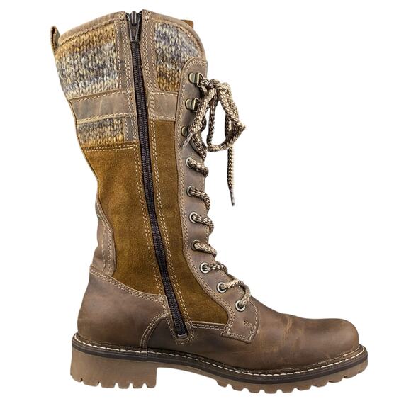 Boss & Co Women’s Caird Brown Leather Sherpa Lined Winter Boot Size 37 US 6/6.5 - Picture 4 of 14